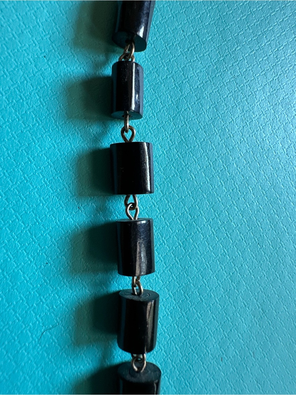 Vintage Genuine Black Coral 14k Gold Necklace - Picture 6 of 14